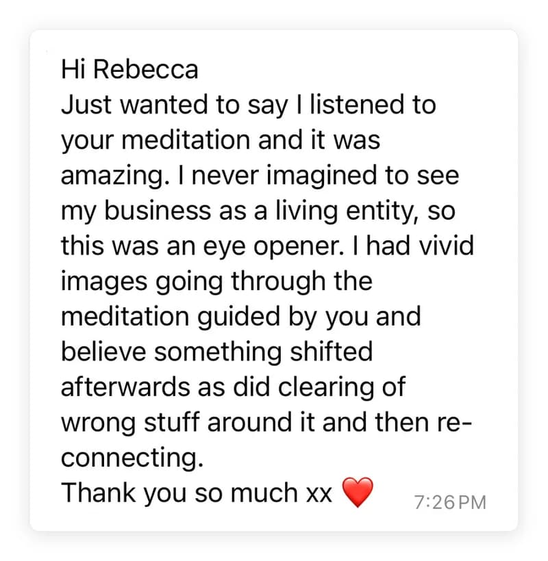 A message from a member