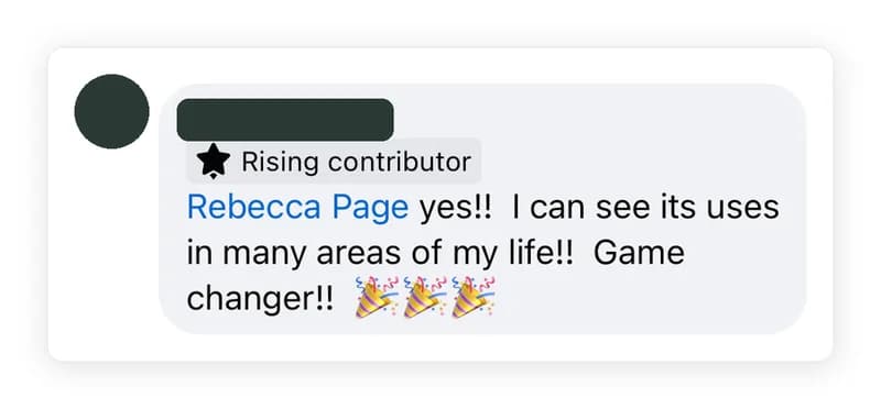A message from a member