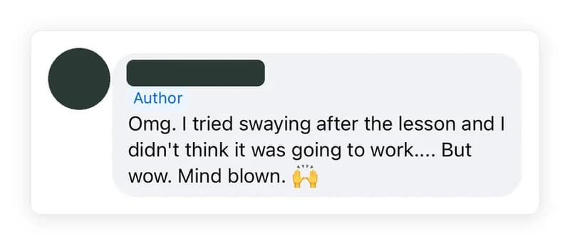 A message from a member