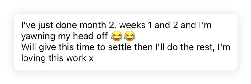 A message from a member
