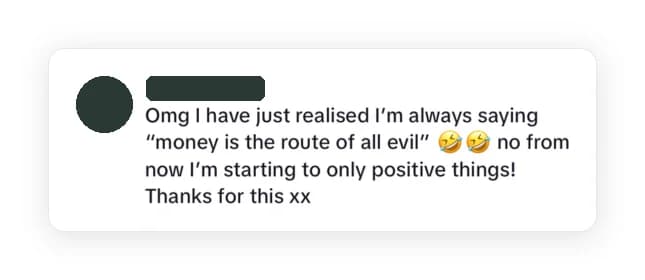 A message from a member